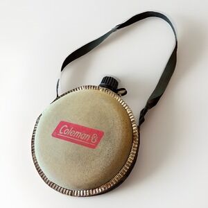 Vintage Coleman Water Canteen Retro Camping Hiking Piece
